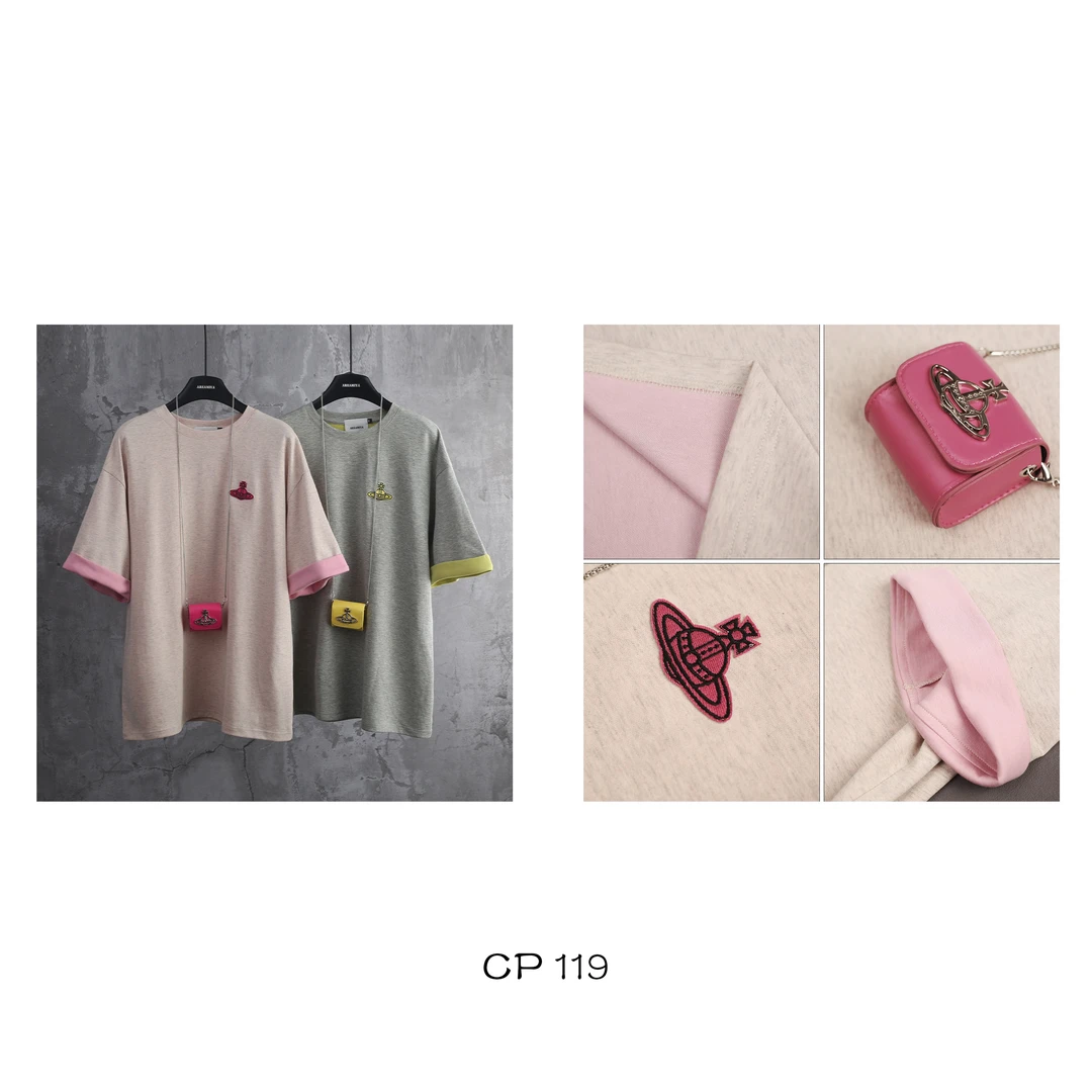 土星刺绣短袖T恤