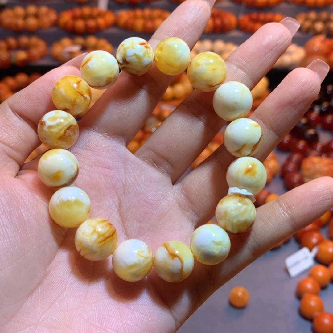 【闪购商品】未镶嵌蜜蜡手串啊***啊蜜蜡手串