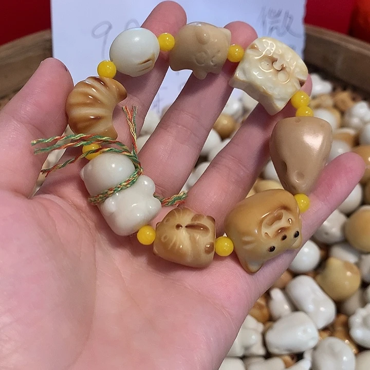 菩提根/象牙果手串象牙果手串混搭 瑕疵