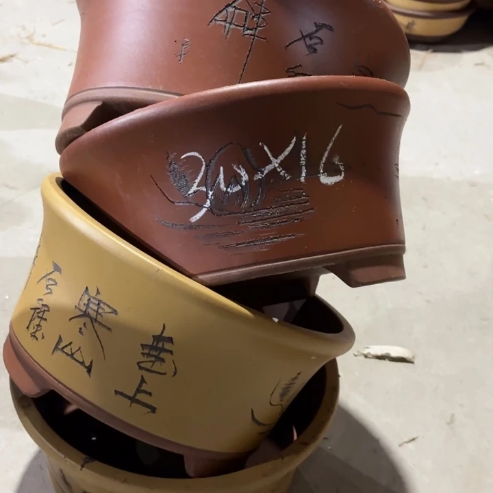 紫砂花盆100-4。 30-16。