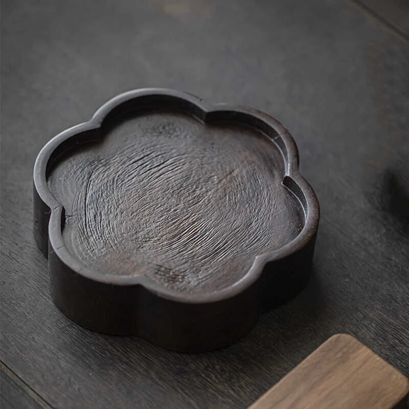 静霖 梅桩干泡台实木壶承家用壶托