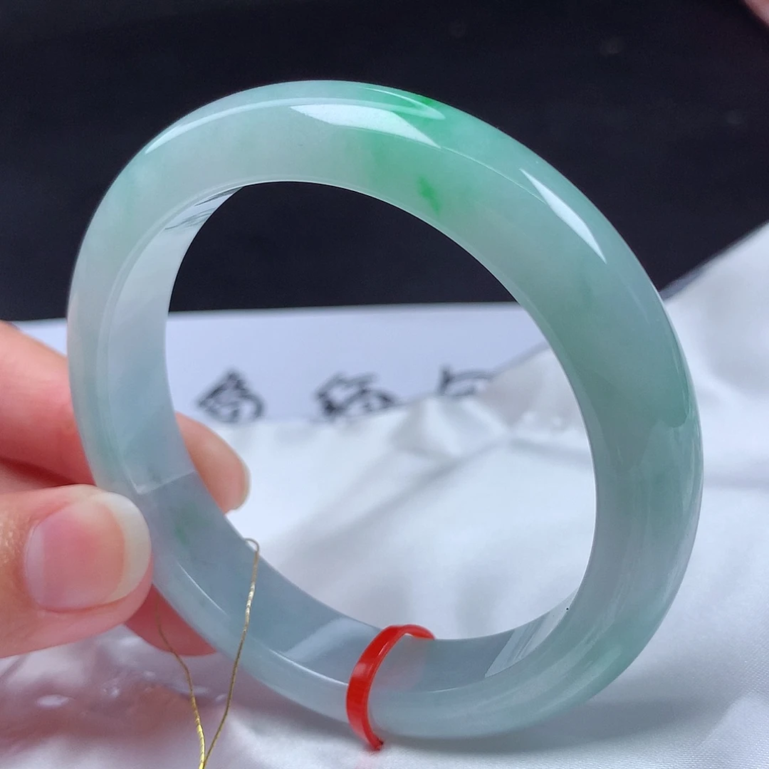 翡翠未镶嵌手镯58圈m114545