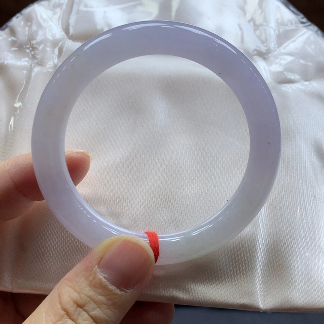 翡翠手镯未镶嵌52-53-54紫罗兰圆条