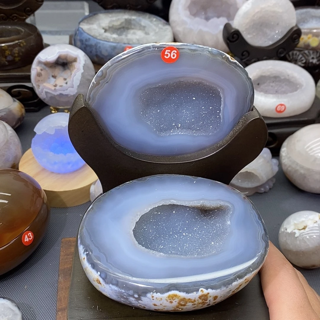 紫晶未镶嵌摆件聚宝盆