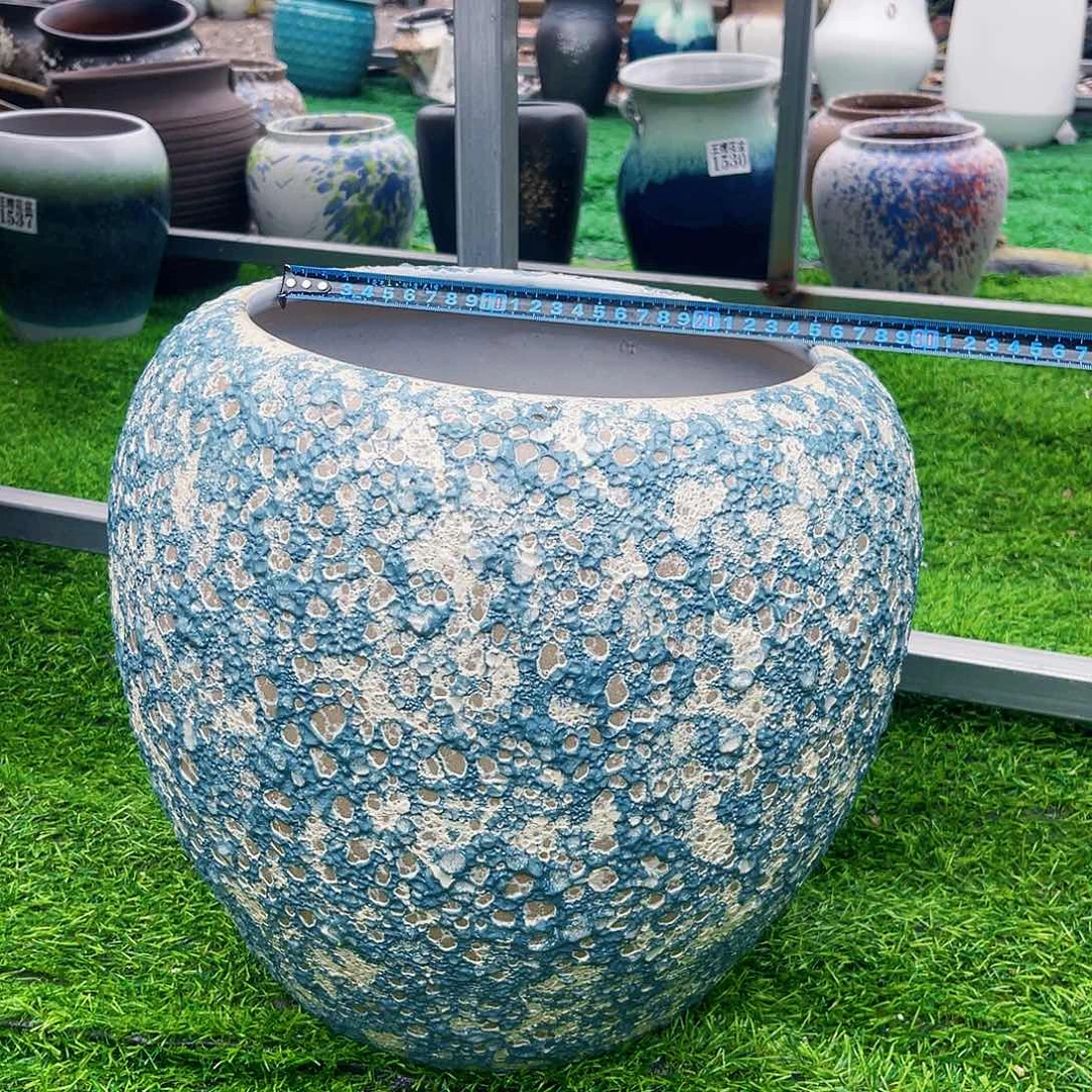 紫砂花盆王嫂花盆直播0602-275纯手工高36内25