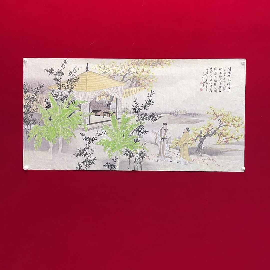 国画凌行志手绘作品