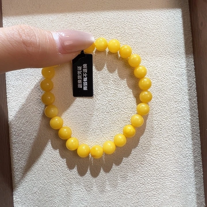 蜜蜡未镶嵌手串8mm蜜蜡手串