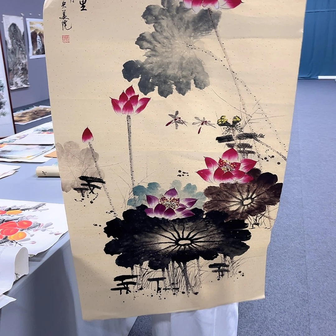国画国画老师手绘作品