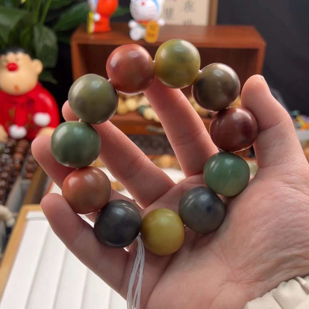 菩提根/象牙果手串憨*卡23彩瓜微瑕定制款不退不换