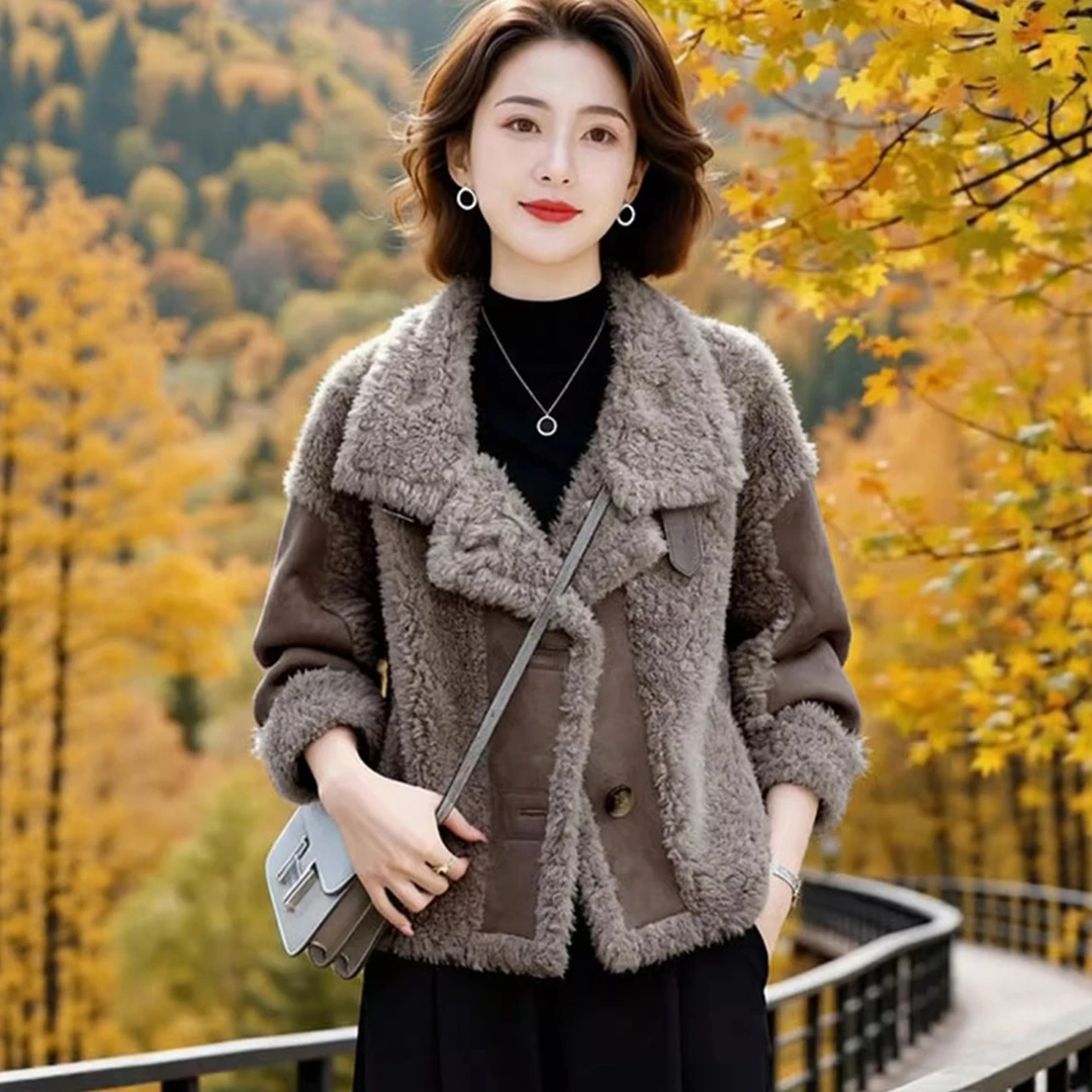 2025冬季新款时尚洋气气质休闲宽松显瘦加厚保暖百搭短款外套女