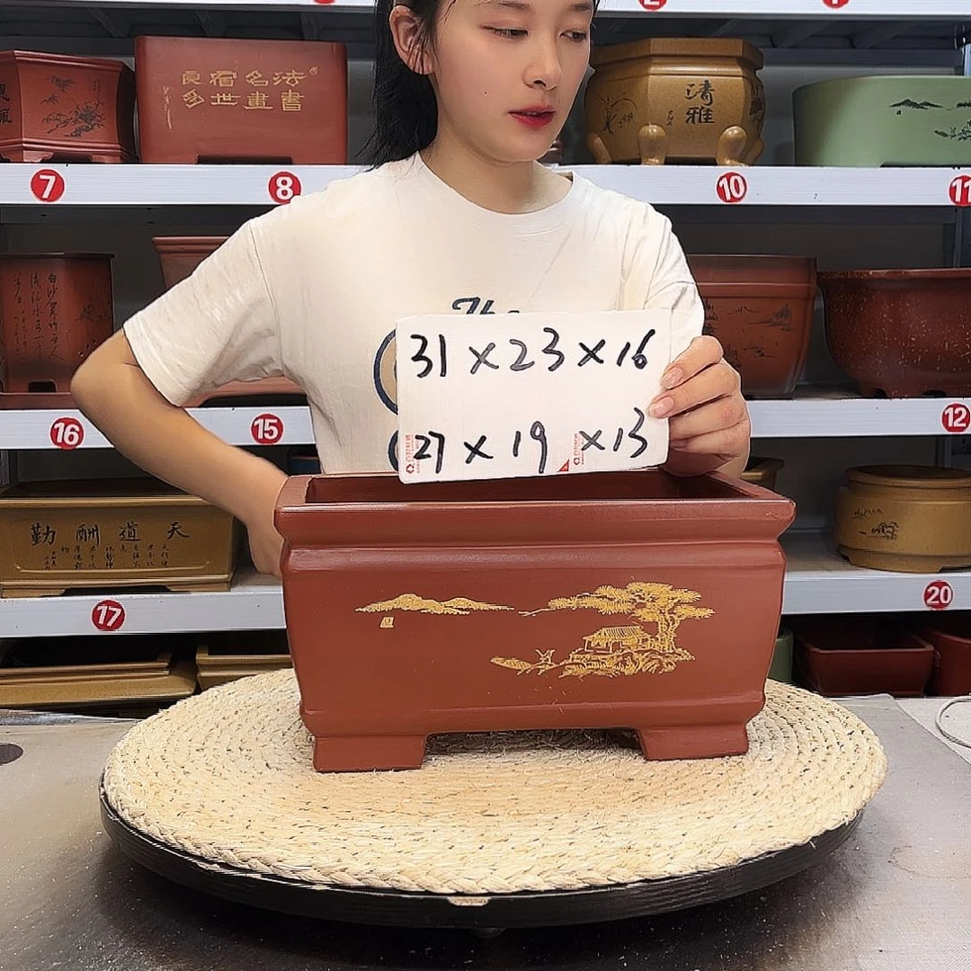 紫砂花盆紫砂花盆