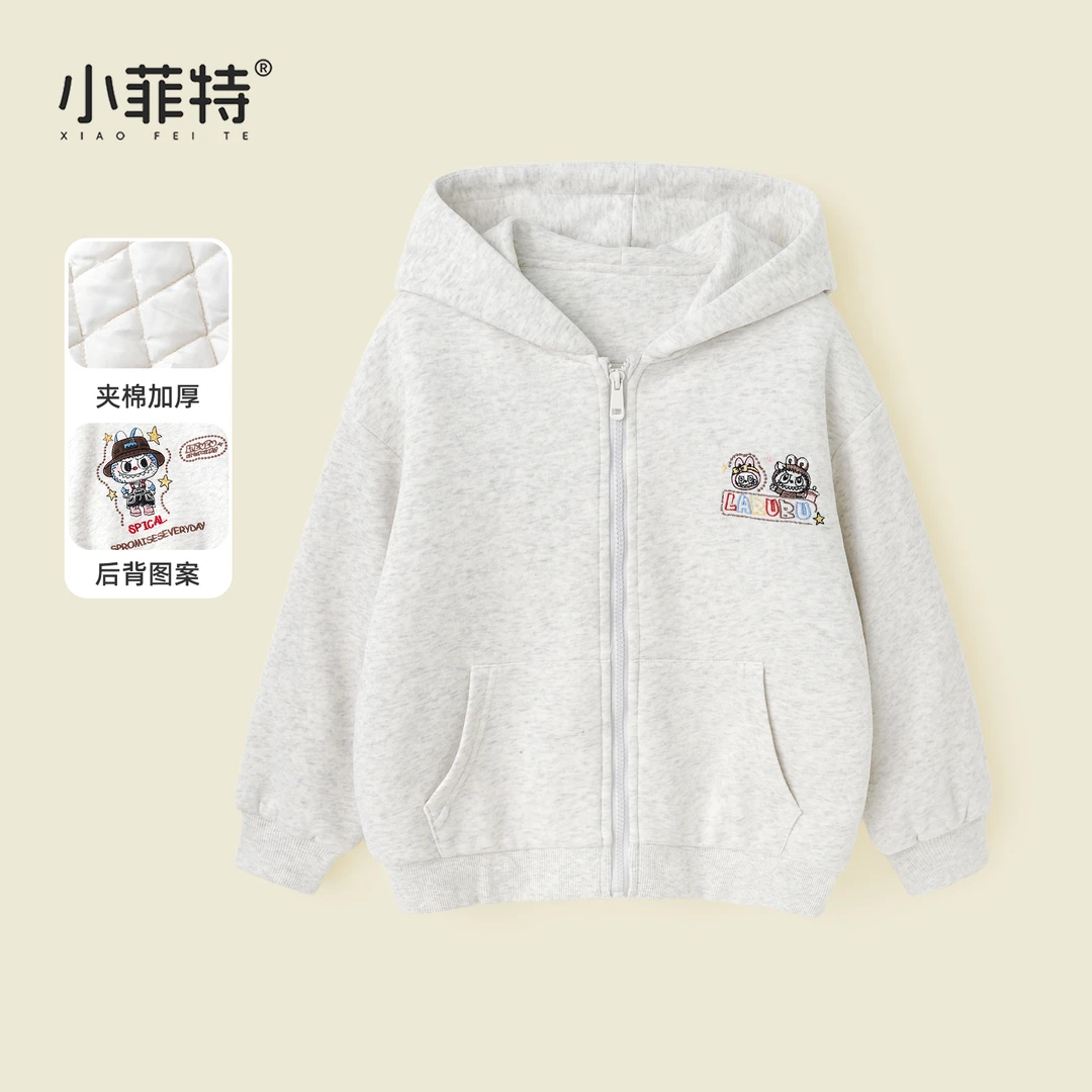 小菲特女童冬加厚连帽外套中大童休闲上衣儿童保暖衣服BGYD56188