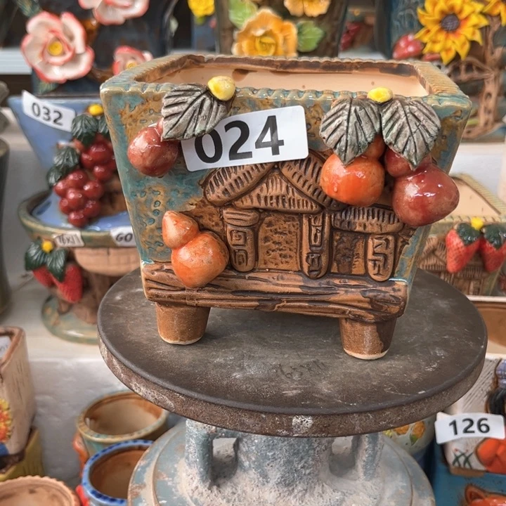 紫砂花盆粗陶材质多肉花盆