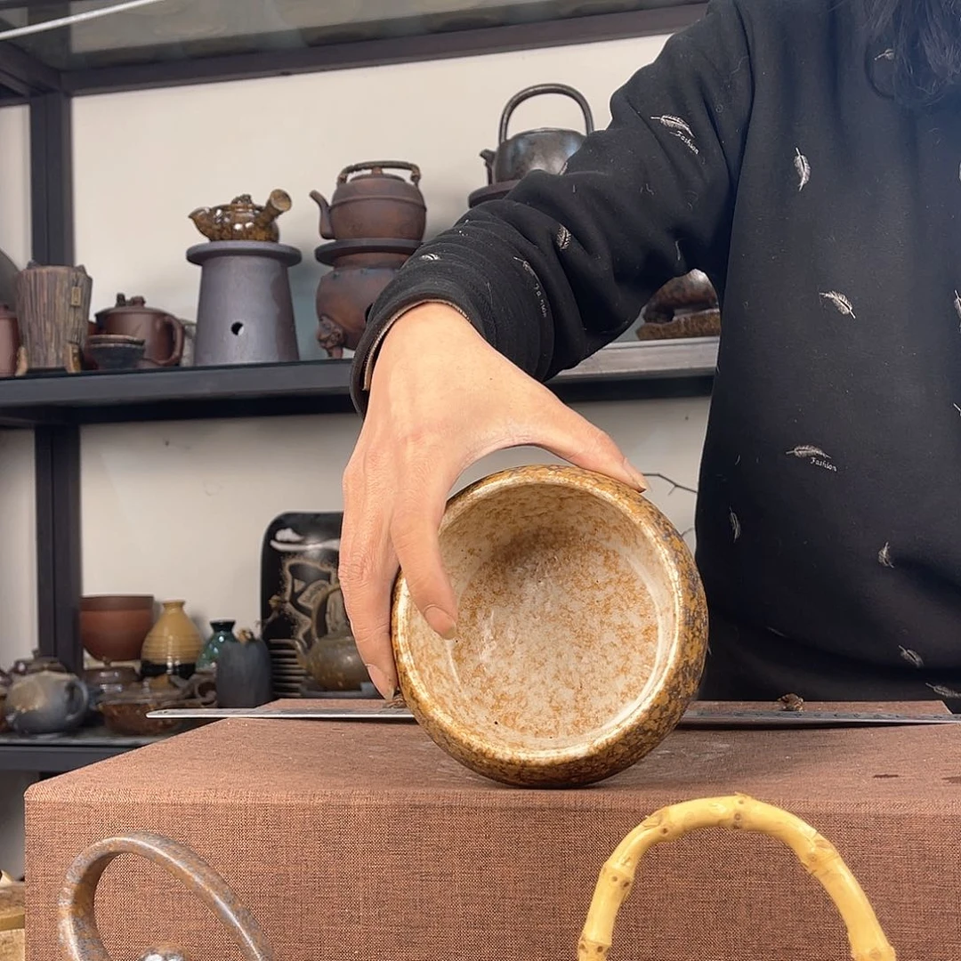 紫泥茶壶紫砂粗陶茶器