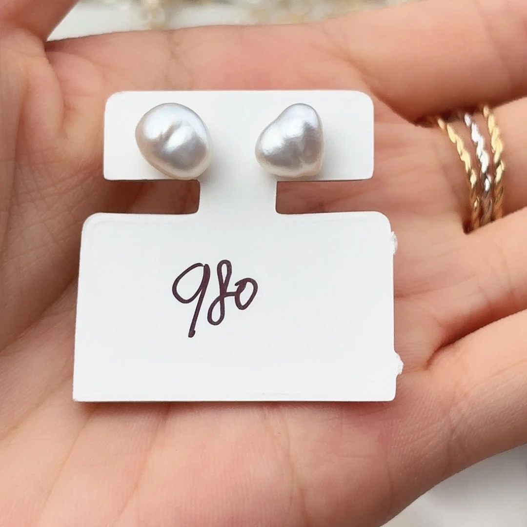 18K金镶嵌海水珍珠发饰