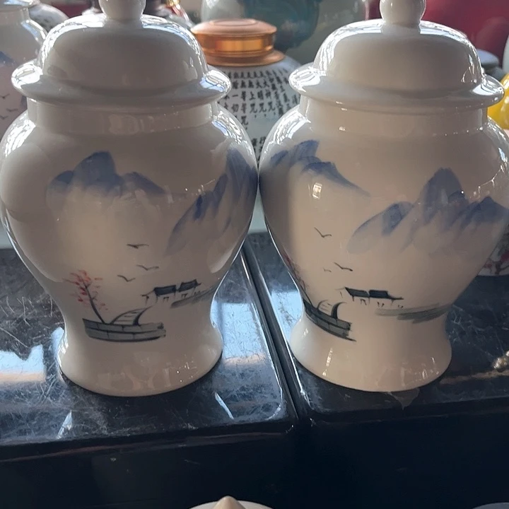 摆件三润陶瓷茶叶罐密封罐