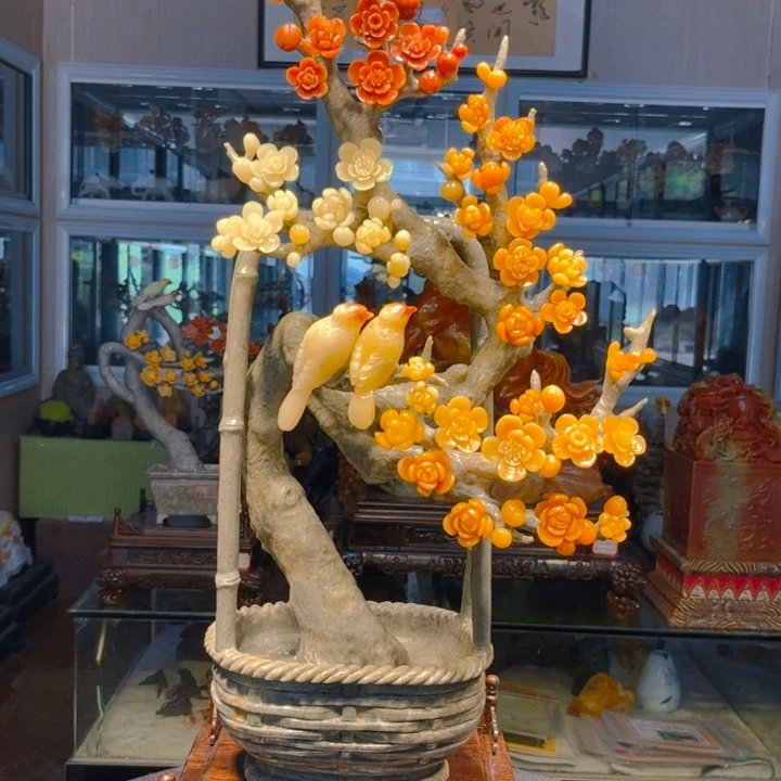 时***哥寿山石寿山石雕刻艺术品