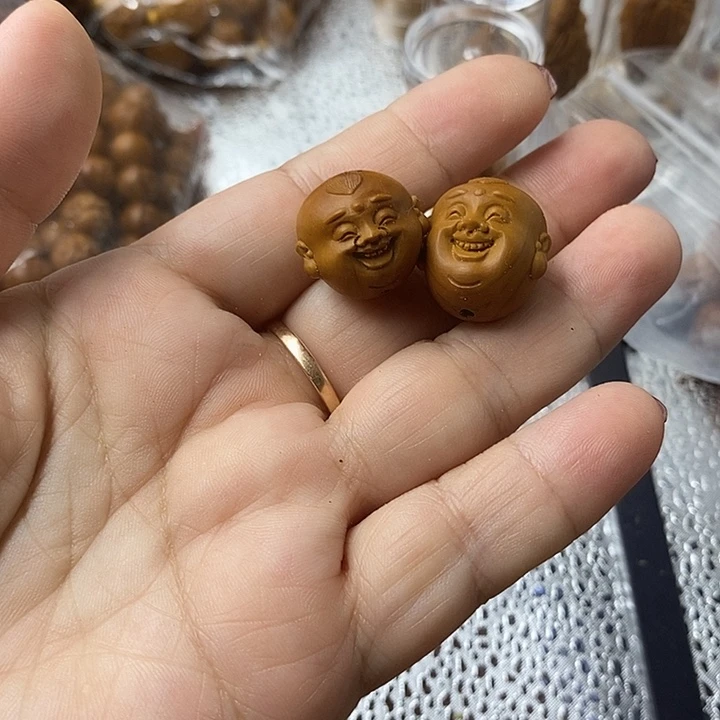 橄榄核手串/手链橄榄核雕刻的童男童女