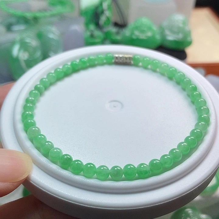 颈饰未镶嵌翡翠手串小米珠