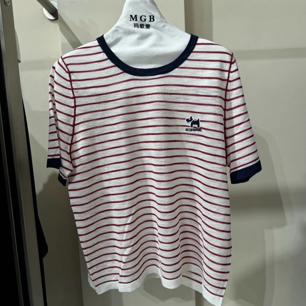 女士77条纹冰丝短袖丹姐推荐