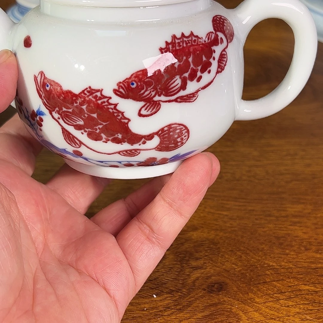 景德镇原矿釉里红陶瓷