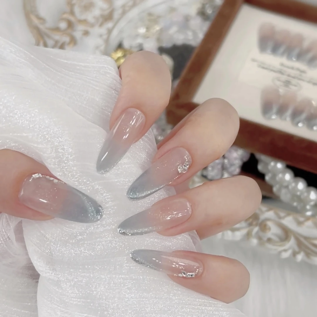 【星蓝如梦】Y93春夏季蝴蝶猫眼温柔款原创设计纯手工穿戴甲纯欲