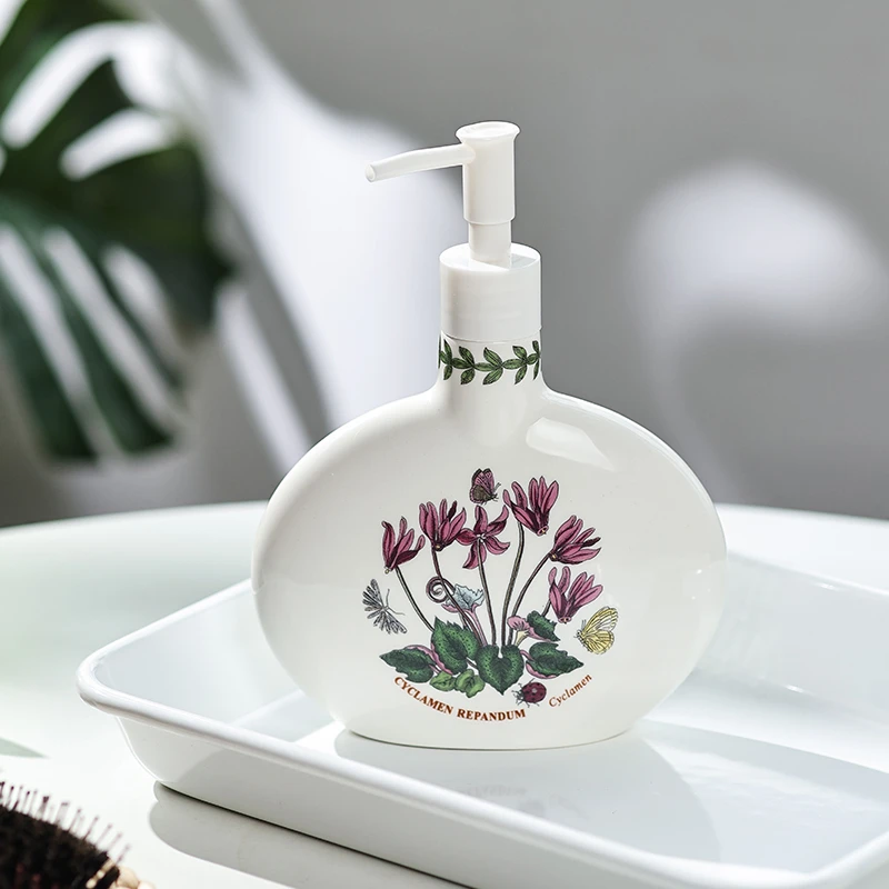 英国Portmeirion波特美林花草园陶瓷瓶乳液瓶洗手液瓶欧式摆件