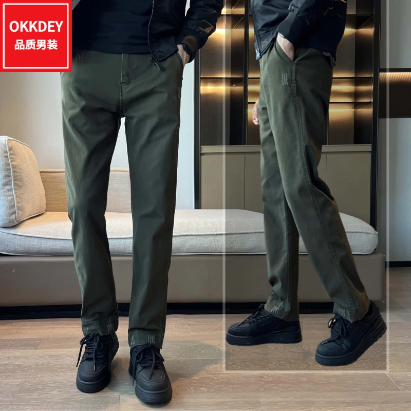 男士潮流痞帅工装裤夏季新款高品质男装休闲长裤百搭宽松直筒裤子