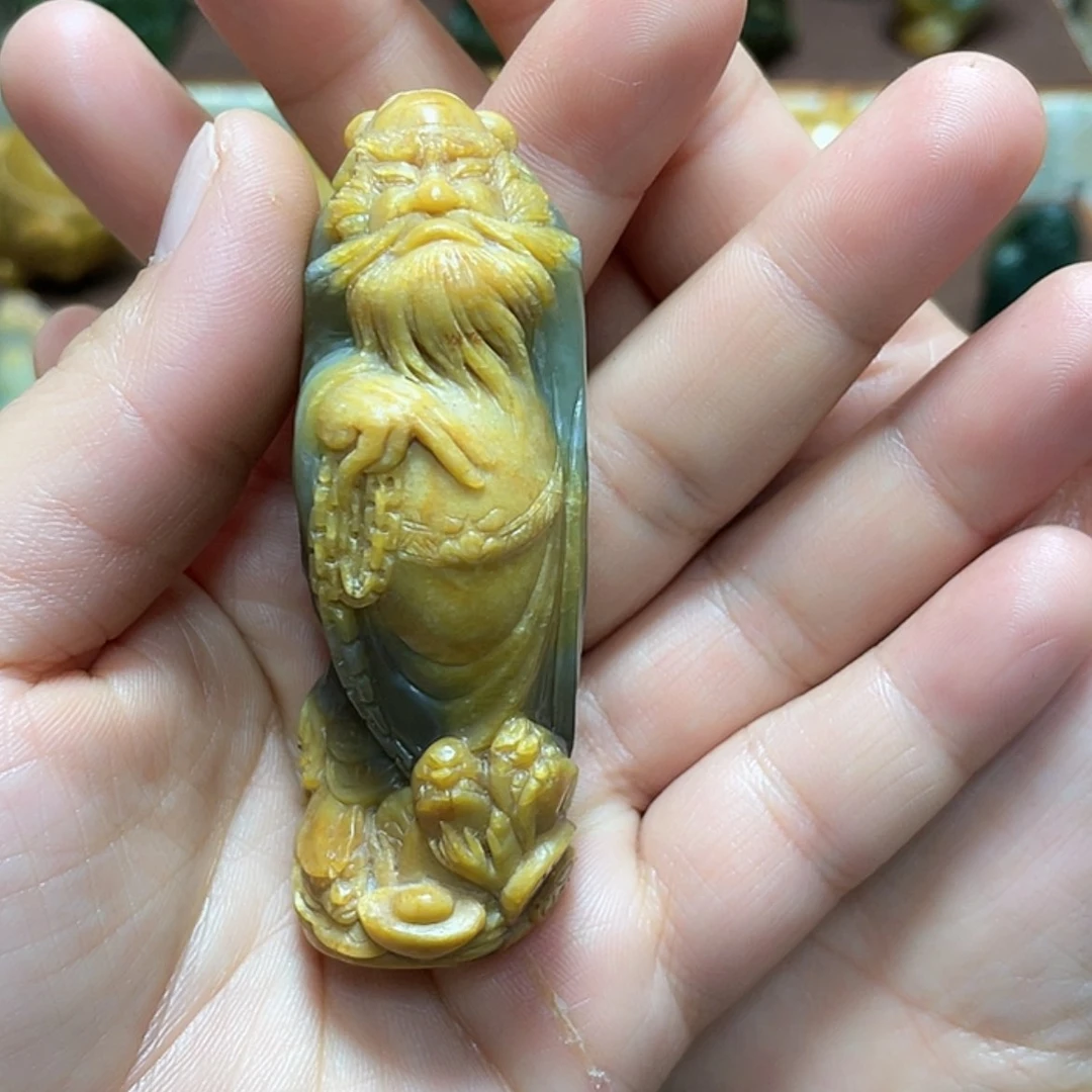 【闪购商品】未镶嵌岫岩河磨玉（透闪石质玉）挂件素*往