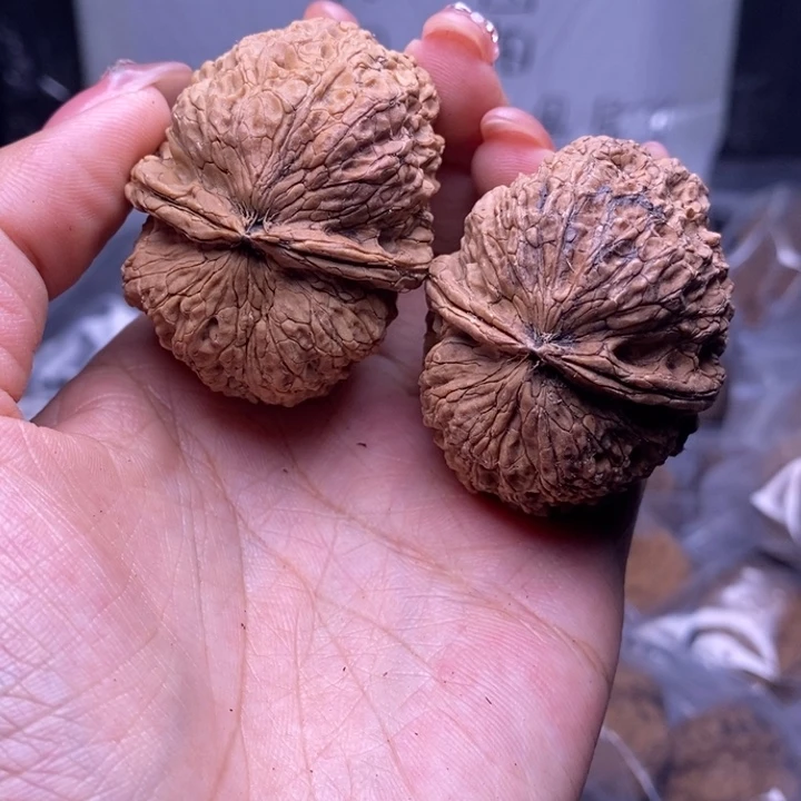 把件文玩核桃云南野生铁核桃56号45mm