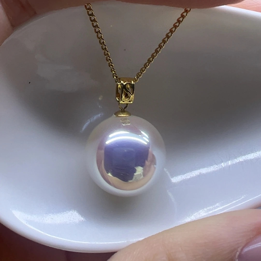 吊坠(赠链)淡水珍珠18K金镶嵌