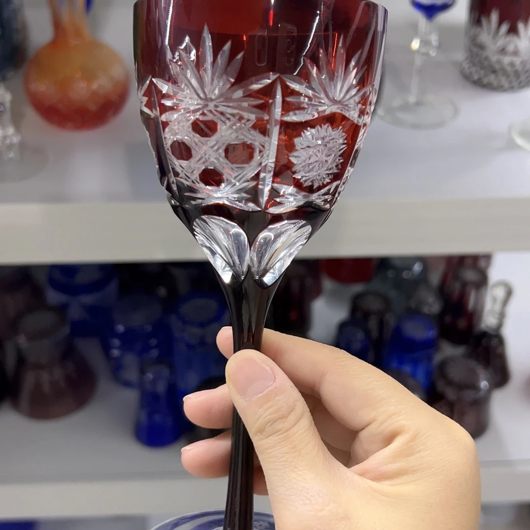 水晶玻璃平底款微瑕一个