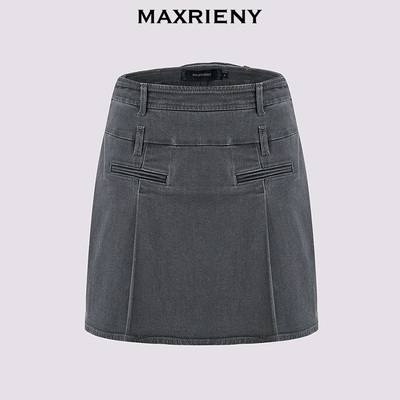 【媛媛女王】MAXRIENY秋半身裙短裙复古