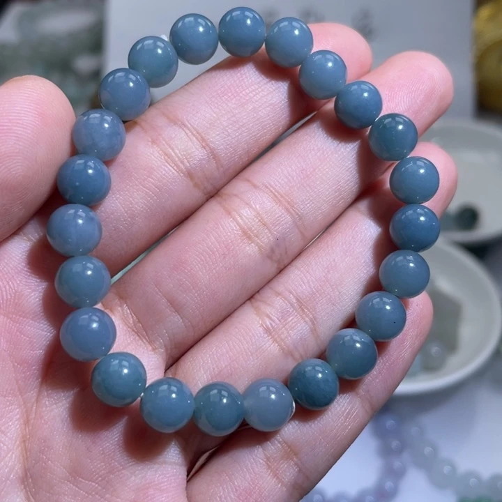 青***鸣翡翠未镶嵌手链天然翡翠a货
