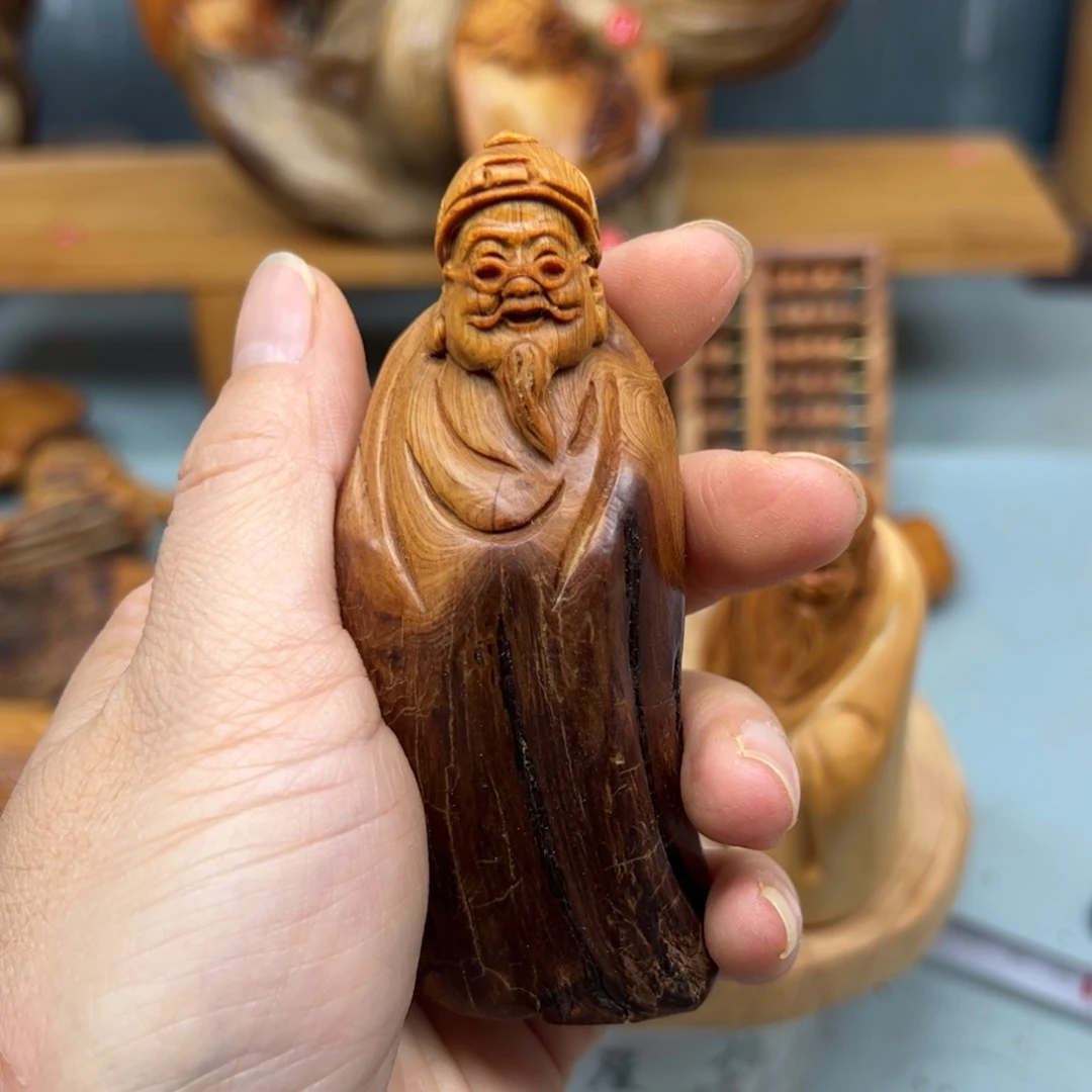 菲***囡木崖柏木摆件手把件