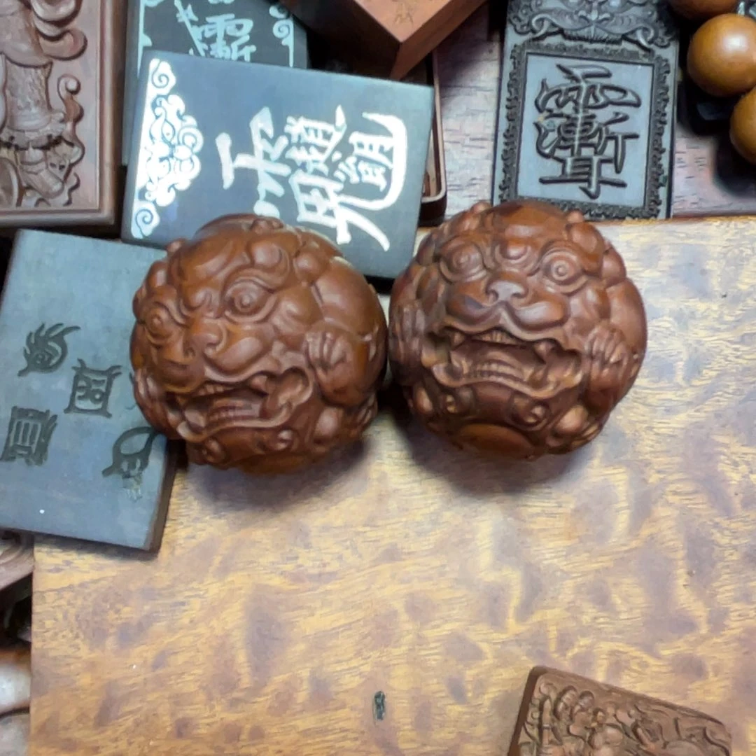 枣木雷击枣木雕刻珠子