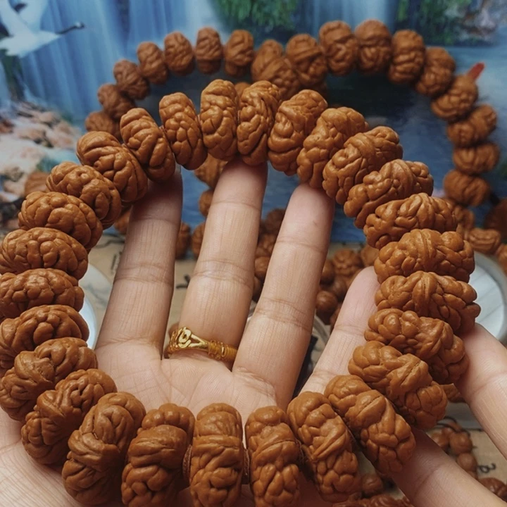 文玩核桃手串龙纹桃核