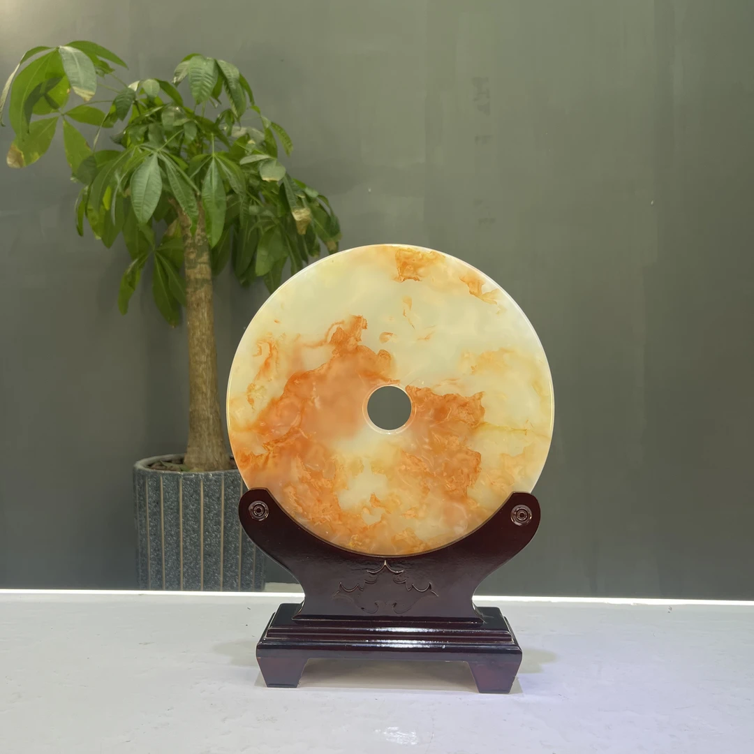 （鸿运当头）直径26厘米总高34厘米平安扣摆件玄关酒柜博古架电视柜