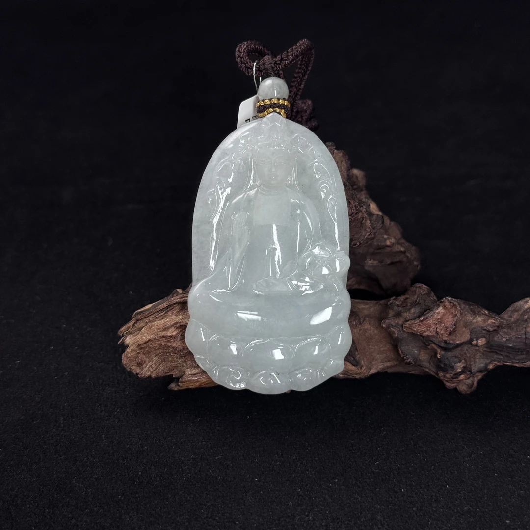 【诚翠拍品第一百零七期午】翡翠55吊坠PJY5068