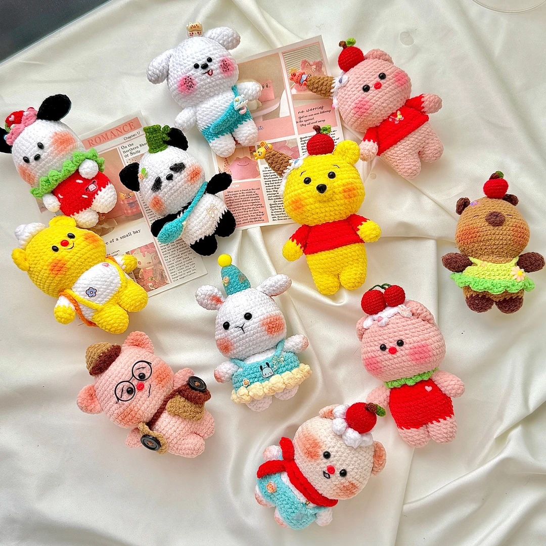 【宝藏文创成品】童话小宝系列挂件摆件非遗手工毛线钩织成品