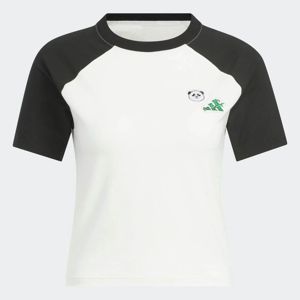 adidas阿迪达斯2025女子W RAGLAN TEE针织无领短T恤KC0973
