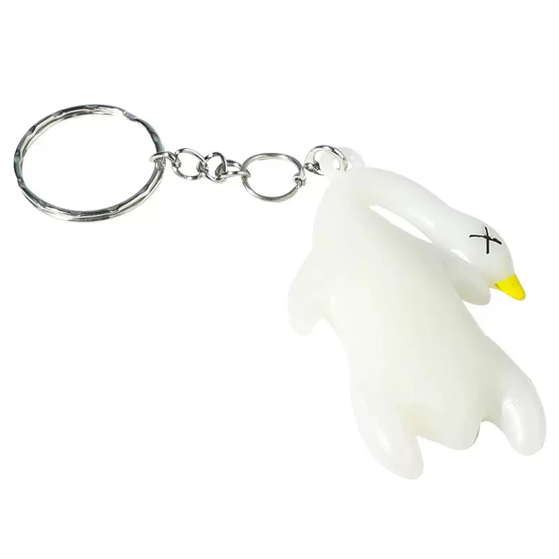 变色烤鸭挂件鸭鸭变色紫外线感温钥匙扣