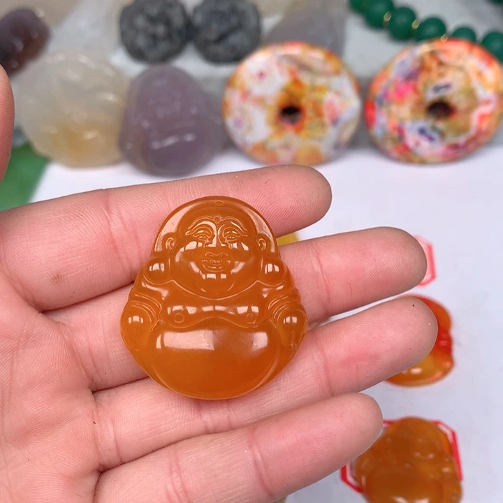 玛瑙/玉髓颈饰未镶嵌古****！