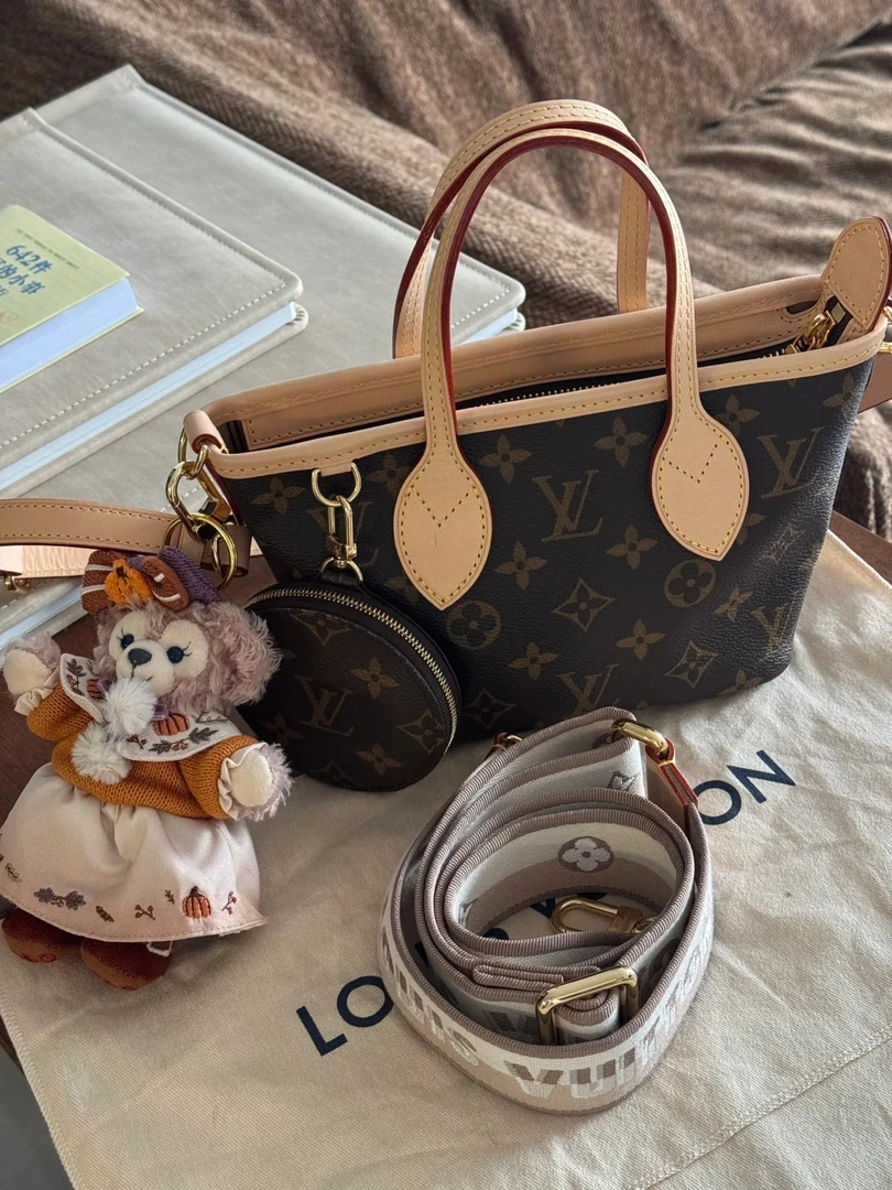 99新 LouisVuitton/路易威登 neverfull bb老花包/优选