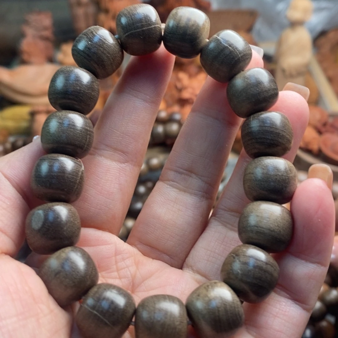 檀香木手串/手链印度迈索尔老山檀大瑕疵奶香12/13