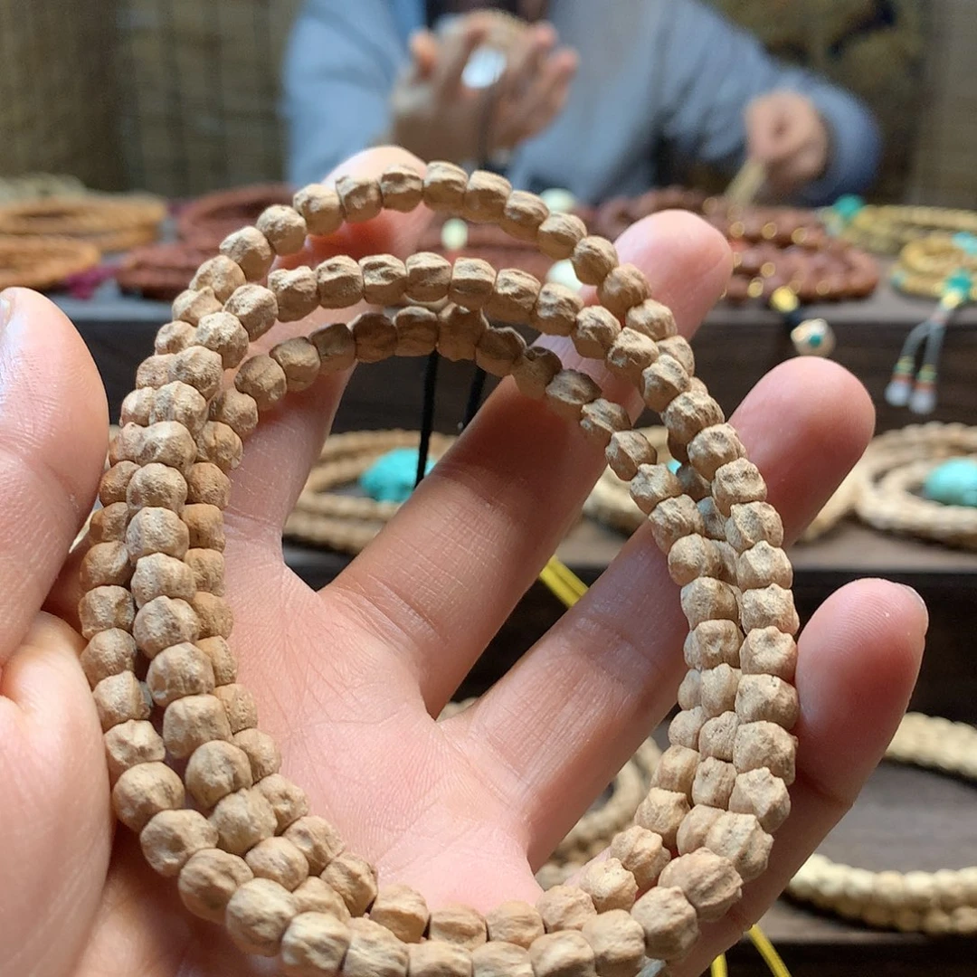 柏香籽/百香籽吊坠粉皮方块龙脊浅坑顺