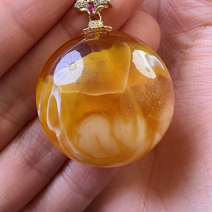 蜜蜡颈饰未镶嵌蜜蜡