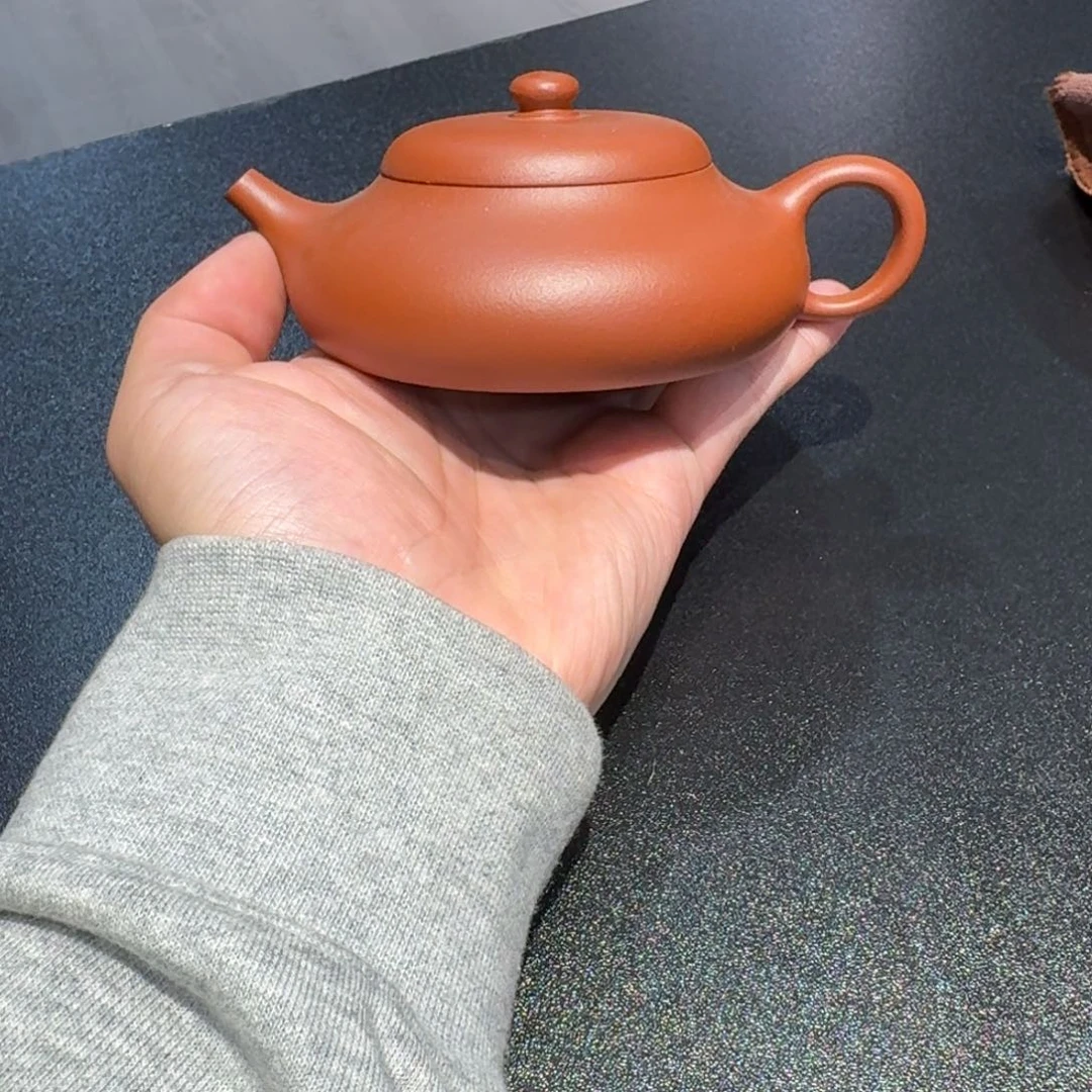 紫砂茶壶小煤窑朱泥