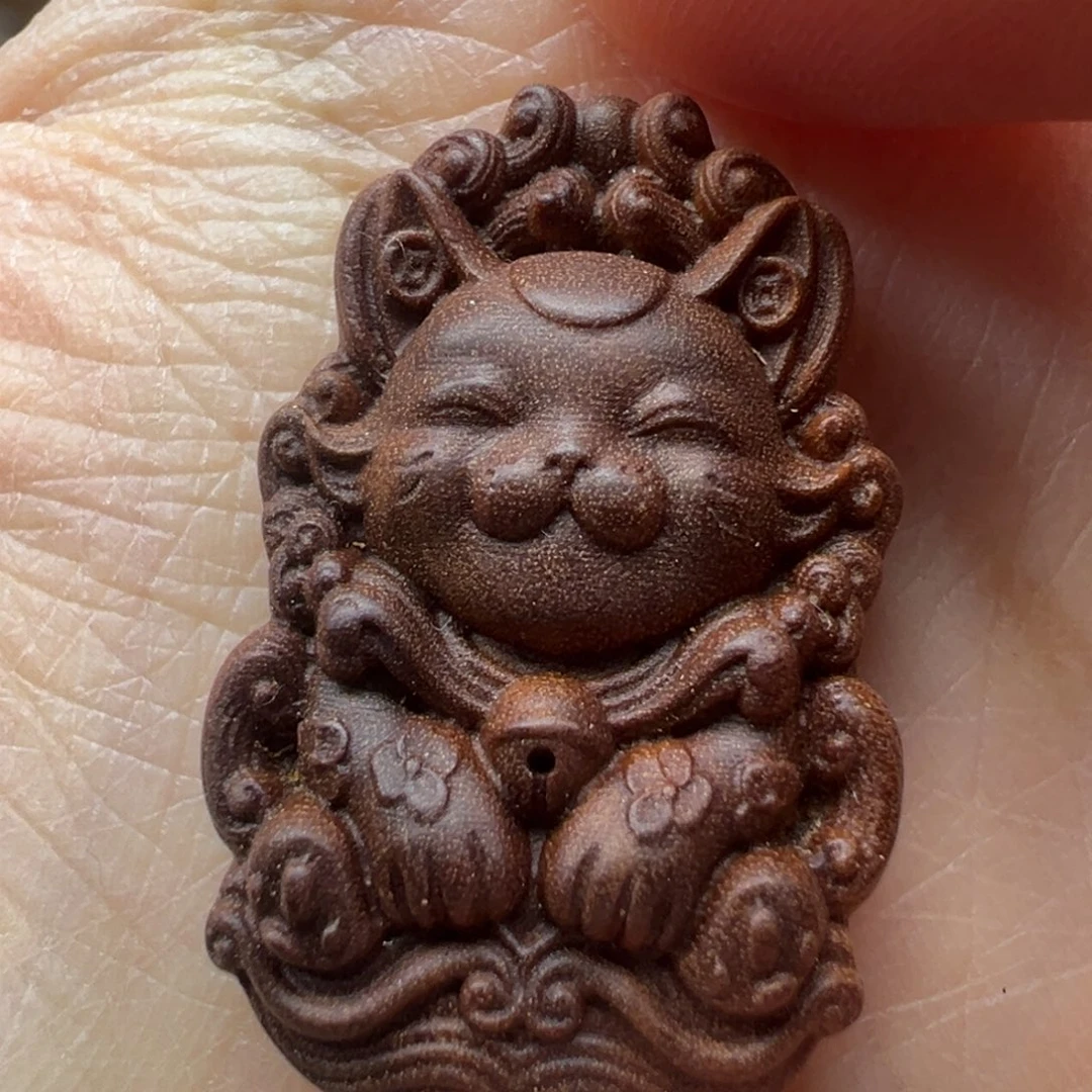 檀香木招财猫老山檀