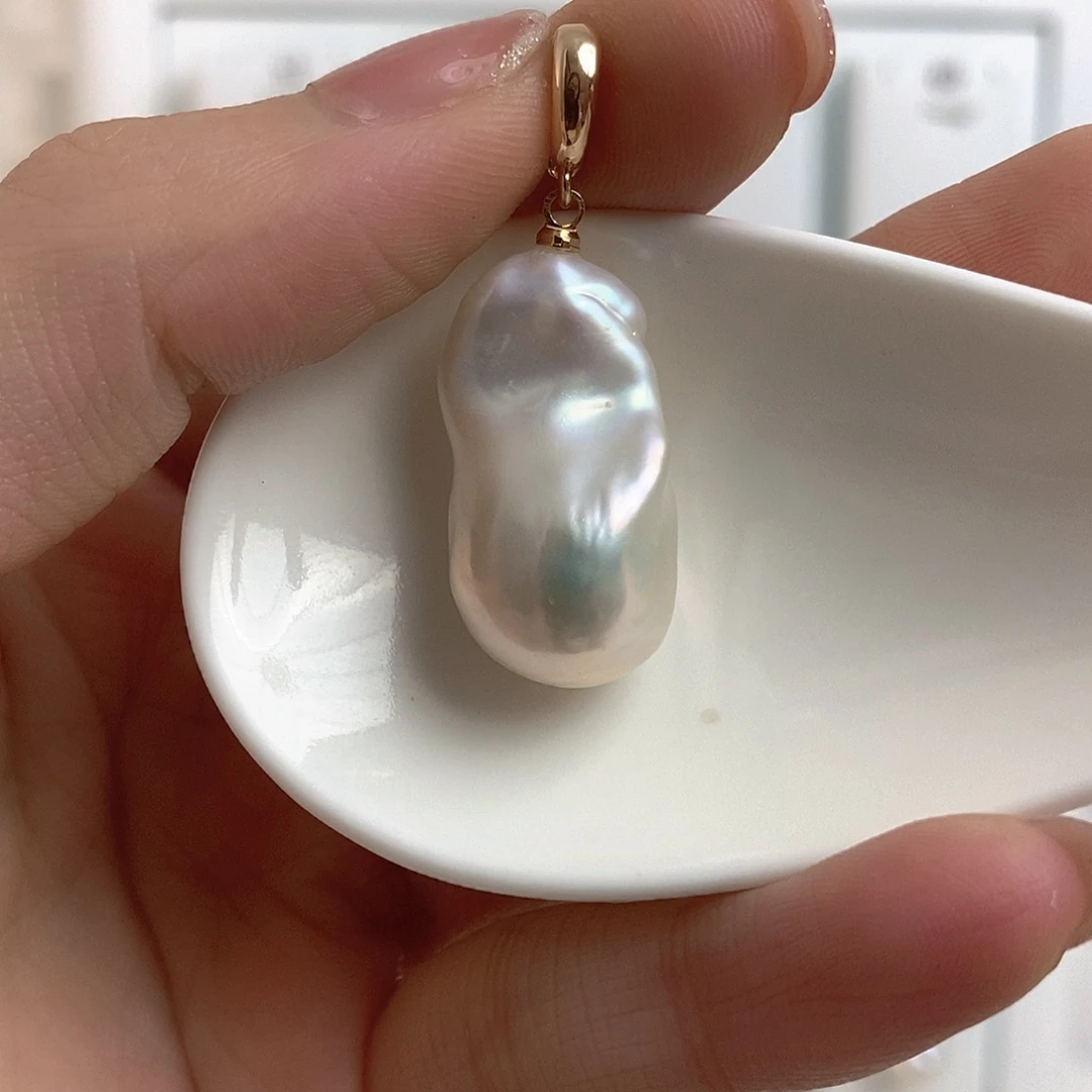 淡水珍珠颈饰银S925镶嵌